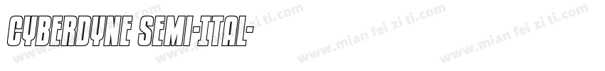 Cyberdyne Semi-Ital字体转换